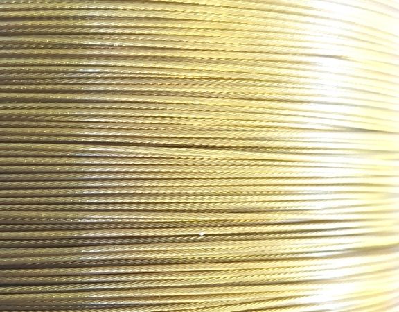 Hilo de Acero Inox 304 0,60mm Precio por metro Yellow - - Crystaldreams Abalorios