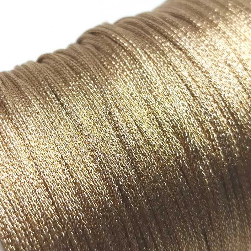 Hilo de Resina y Poliéster con efecto metálico 1mm - Brown - - Crystaldreams Abalorios