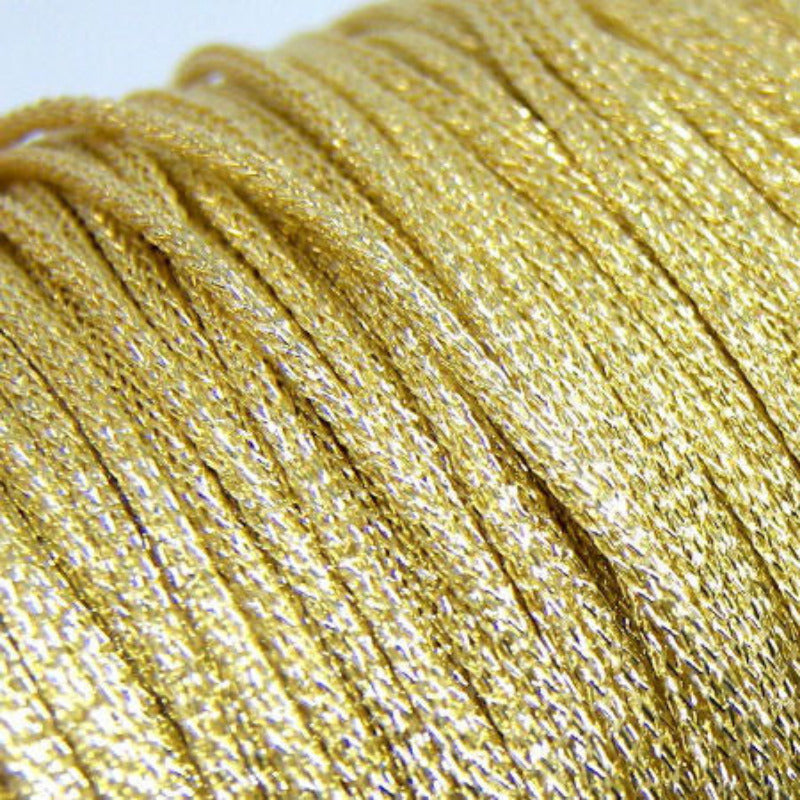 Hilo de Resina y Poliéster con efecto metálico 1mm - Gold - - Crystaldreams Abalorios