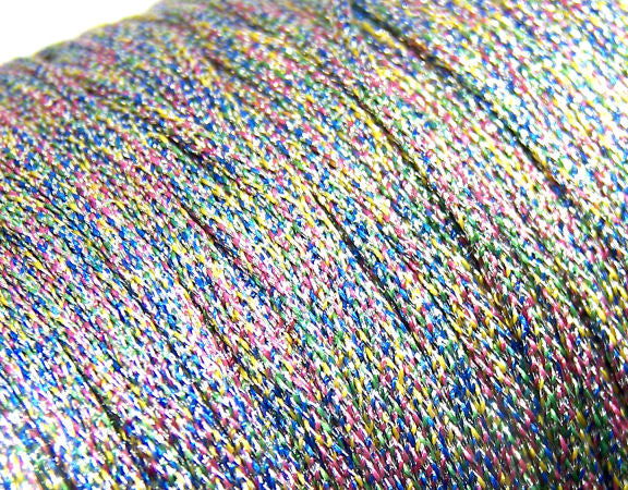 Hilo de Resina y Poliéster con efecto metálico 1mm - Rainbow - - Crystaldreams Abalorios