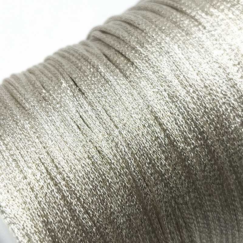 Hilo de Resina y Poliéster con efecto metálico 1mm - Silver - - Crystaldreams Abalorios