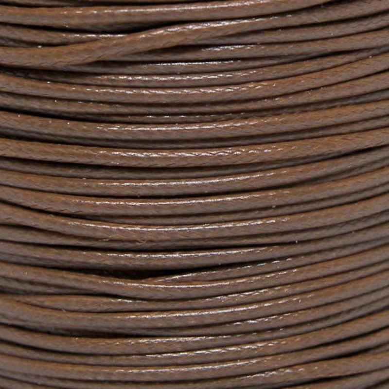 Hilo poliéster encerado 1mm x 1 metros Color Brown