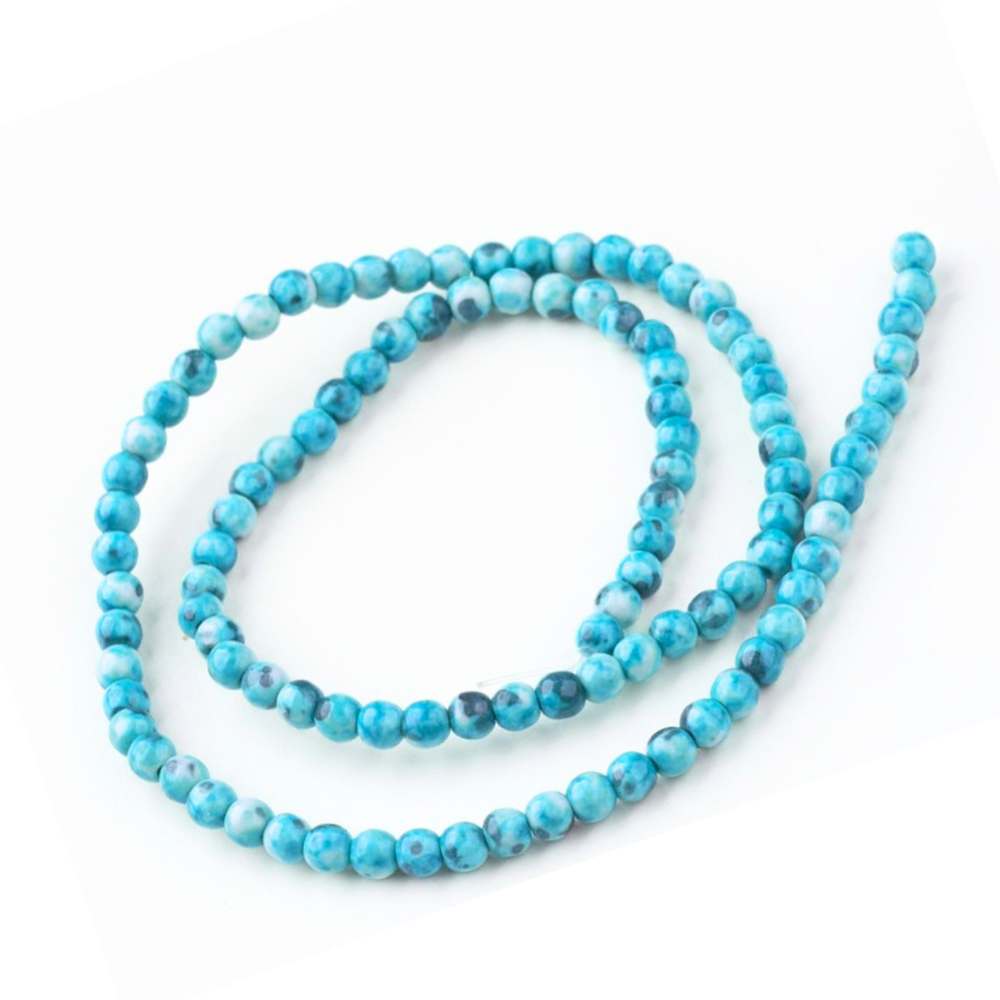 Jade 4mm Sinteticas - Ocean Yellow 1 Tira - 90 piezas -