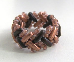 KIT Anillo Espiga con cuentas Bar - Vega - - Crystaldreams Abalorios