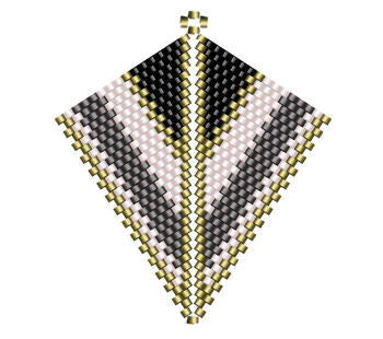 Kit Completo Pendientes "Cometa" con Miyuki Delica - - Crystaldreams Abalorios