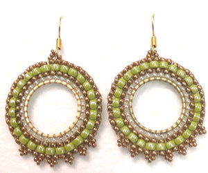 Kit Completo Pendientes de Aro con MIYUKI - - Crystaldreams Abalorios