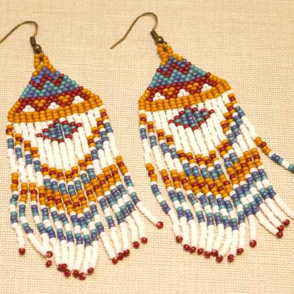 Kit Pendientes estilo nativo con Rocallas Miyuki - - Crystaldreams Abalorios