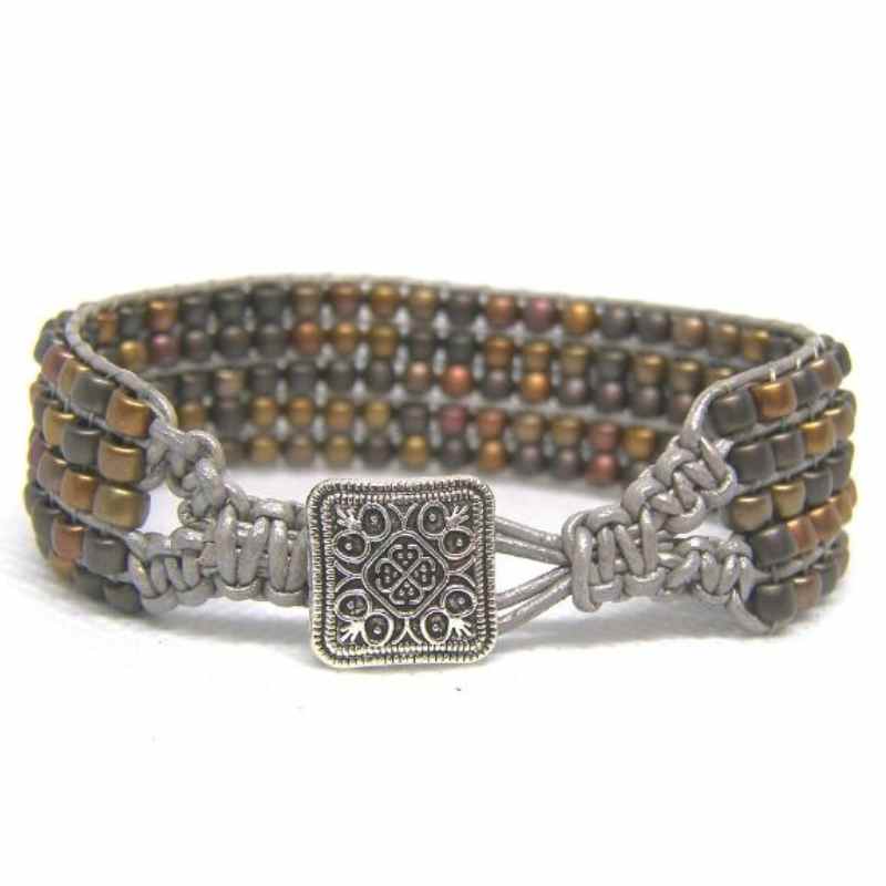 Kit Pulsera Mokiba - Leather - - Crystaldreams Abalorios