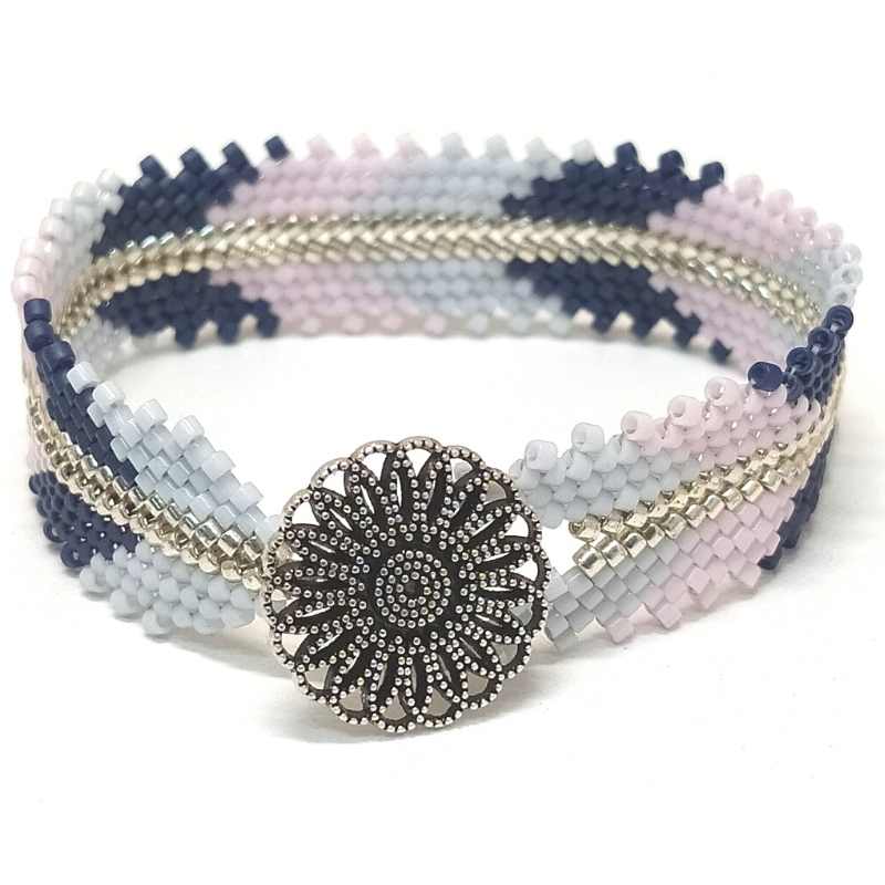 Kit completo Pulsera de Flechas en tonos Morados - - Crystaldreams Abalorios