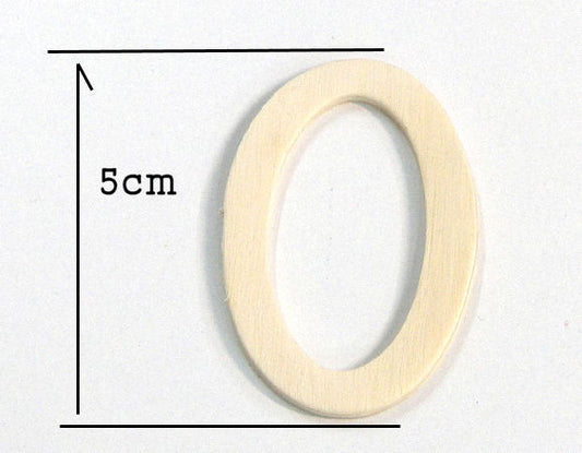 Letra de madera para decoración 5cm - 0 - - Crystaldreams Abalorios