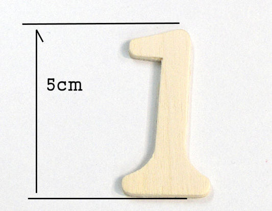 Letra de madera para decoración 5cm - 1 - - Crystaldreams Abalorios