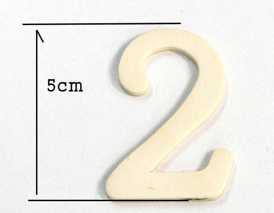 Letra de madera para decoración 5cm - 2 - - Crystaldreams Abalorios