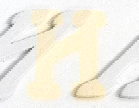 Letra de madera para decoración 5cm - H -  - Crystaldreams Abalorios