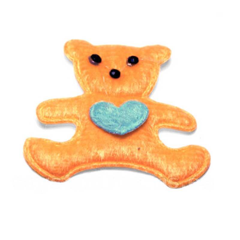 Light Orange Bear - 45x43mm - - Crystaldreams Abalorios