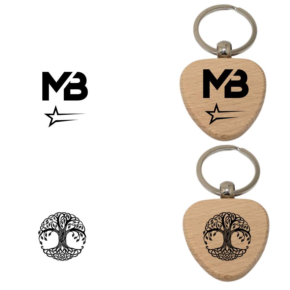 Personaliza tu llavero en madera forma corazón 76x32mm