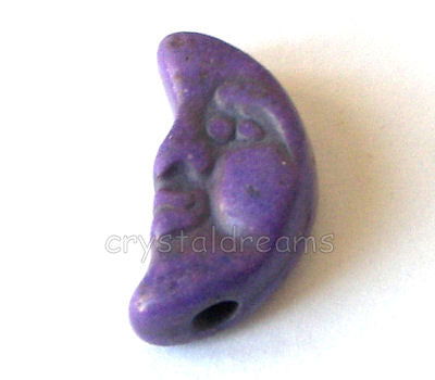Luna de Turquesa sintetica 17x8x6mm Aguj:2mm - Purple - - Crystaldreams Abalorios