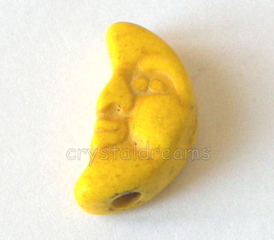 Luna de Turquesa sintetica 17x8x6mm Aguj:2mm - Yellow - - Crystaldreams Abalorios