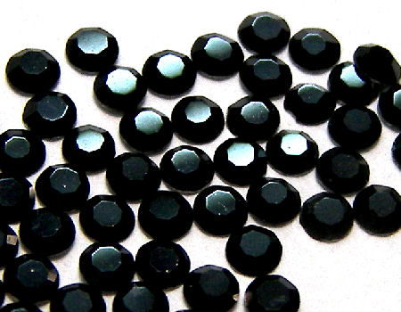 MC CHATON MAXIMA ROSE SS6 - 50 pcs. - JET - - Crystaldreams Abalorios