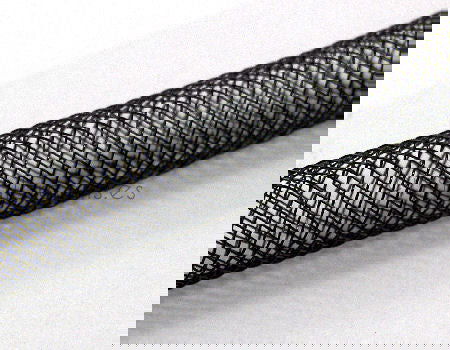 Malla Tubular 8mm - 1 metro - Color Black - - Crystaldreams Abalorios