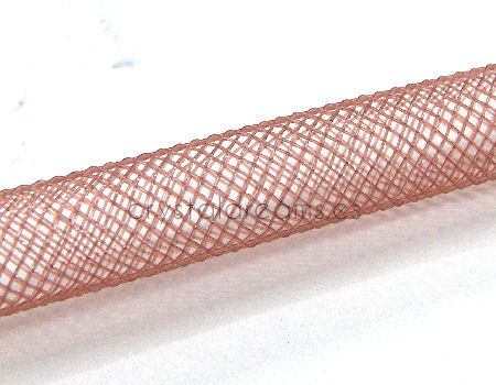 Malla Tubular 8mm - 1 metro - Color Brown - - Crystaldreams Abalorios