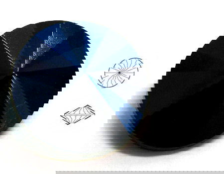 Matubo® Rivoli 14mm - Blue Iris Jet - - Crystaldreams Abalorios