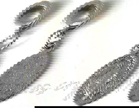 Metal Pendant - Virgencita - 29x9mm - Agujero: 4mm - - Crystaldreams Abalorios