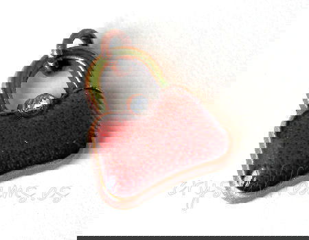 Metal pendant Hole:2mm Brown Handbag 16x14mm- Cobre - - Crystaldreams Abalorios