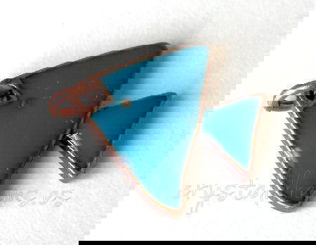 Metal pendant Hole:2mm Fish 17x18mm - Cobre - - Crystaldreams Abalorios