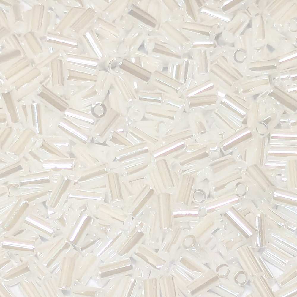 Bugle Miyuki 3mm White Pearl Ceylon venta en paquetes de 5 gramos