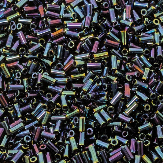 Bugle Miyuki 3mm Metallic Blue Iris – 5 gr.