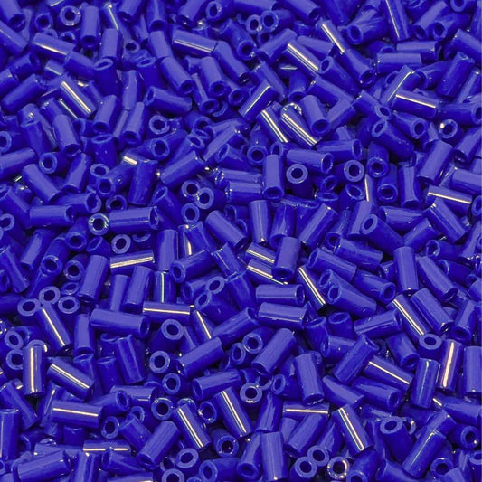 opaque cobalt bugle beads miyuki 3mm