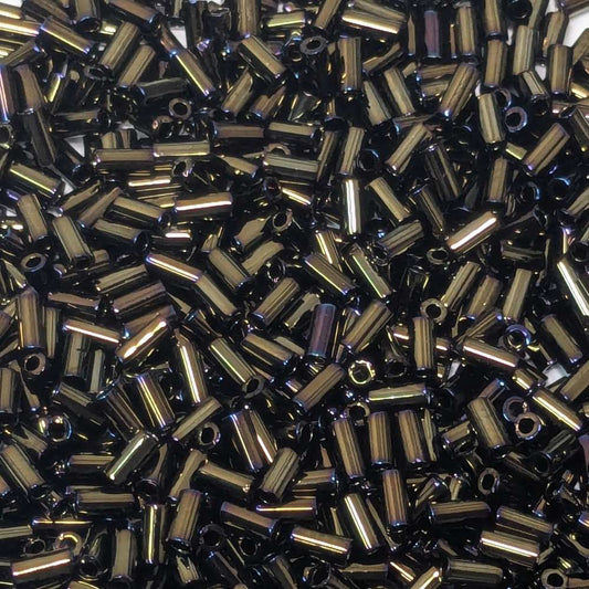 Metallic Brown Iris bugle beads