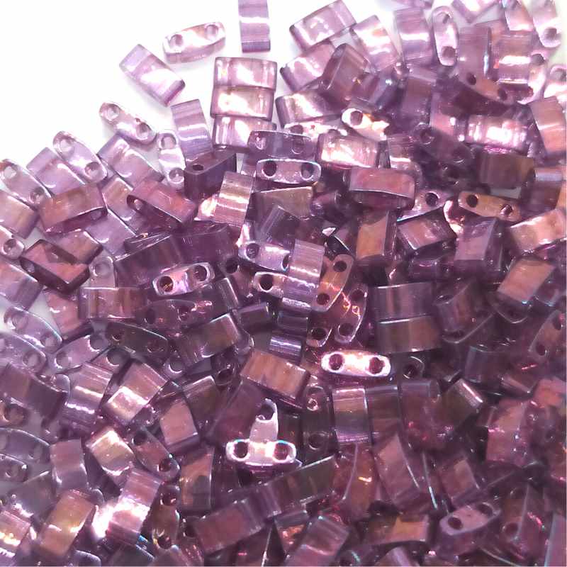 Miyuki Half-Tila - 2,5mm - 2 gr. - Light Amethyst Gold Luster - - Crystaldreams Abalorios