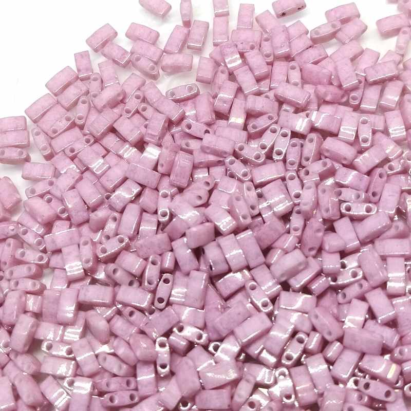 Miyuki Half-Tila - 2,5mm - 2 gr. - Opaque Antiquie Rose Luster - - Crystaldreams Abalorios