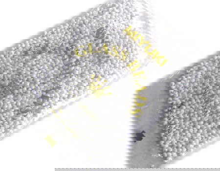 Miyuki Magatama 4mm - 100 gr. - Color: White - - Crystaldreams Abalorios