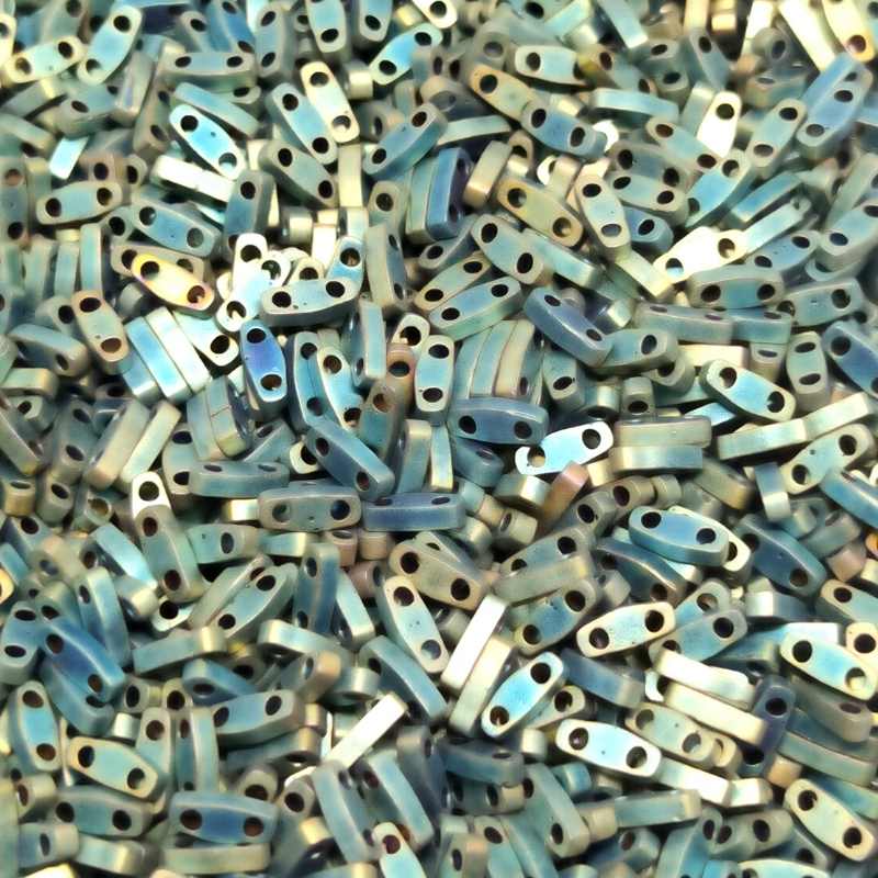 Miyuki Quarter-Tila - 5x1,2x1,9mm - 1 gr. - Mat Met Patina Iris - - Crystaldreams Abalorios