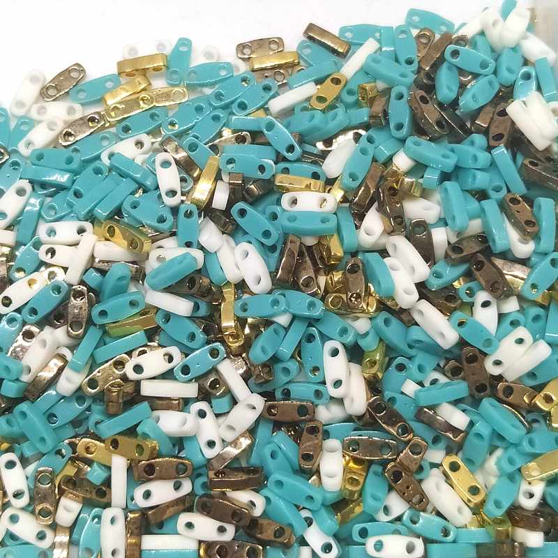 Miyuki Quarter-Tila - 5x1,2x1,9mm - 1 gr. - Mix Cleopatra - - Crystaldreams Abalorios