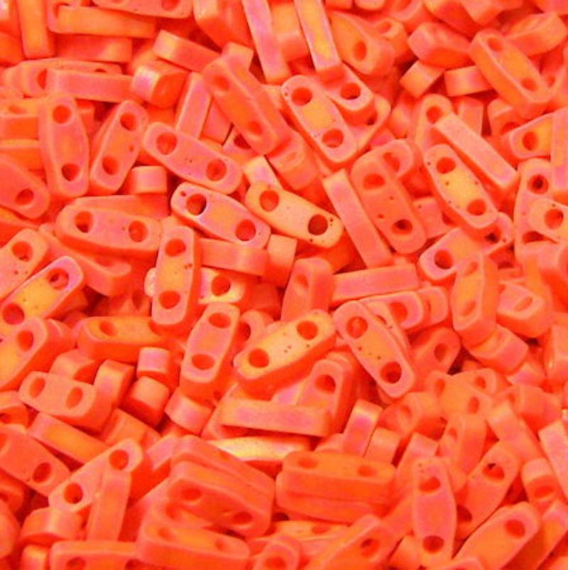 Miyuki Quarter-Tila - 5x1,2x1,9mm - 1 gr. - Opaque Matte Orange - - Crystaldreams Abalorios