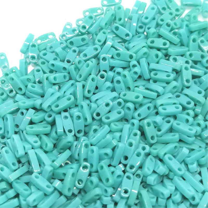Miyuki Quarter-Tila - 5x1,2x1,9mm - 1 gr. - Opaque Turquoise - - Crystaldreams Abalorios
