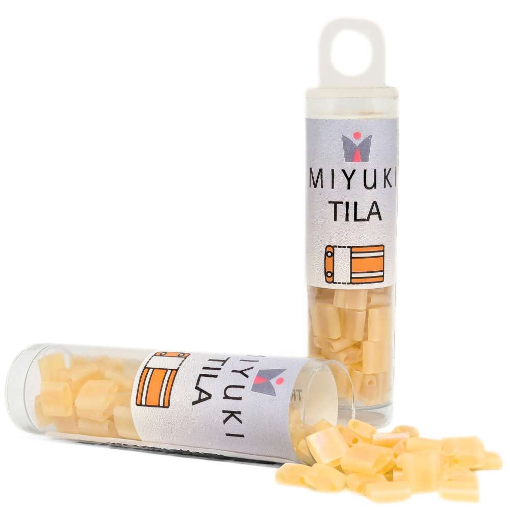 Miyuki Tila 132FR - Matte Transparent Light Topaz AB - Tubo 7,2gr. -