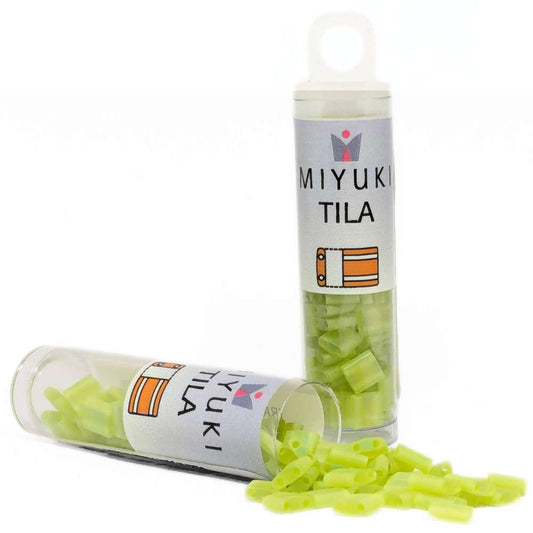 Miyuki Tila 143FR - Matte Transparent Chartreuse - Tubo 7,2gr. -