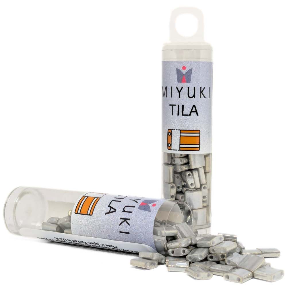 Miyuki Tila 1865 - Galvanized Gray Luster - Tubo 7,2gr. -