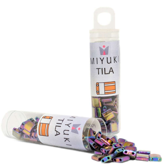 Miyuki Tila 188 - Metallic Purple Gold Iris - Tubo 7,2gr. -