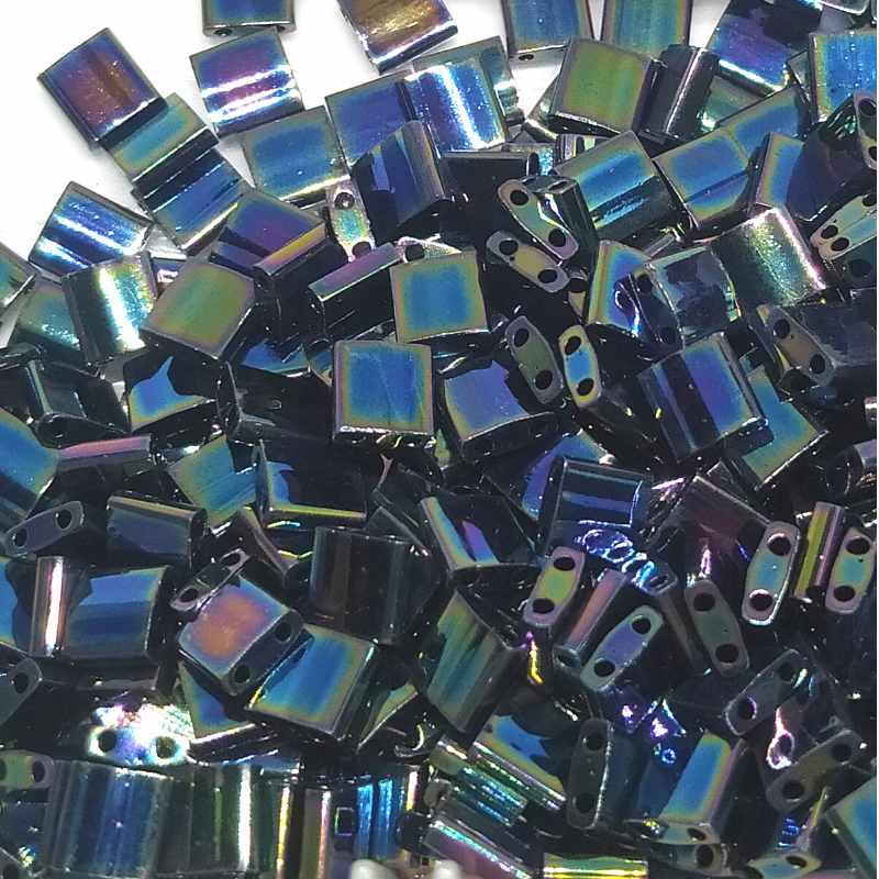 Miyuki Tila 5mm pack de 2 gr. - Metallic Iris Blue - - Crystaldreams Abalorios