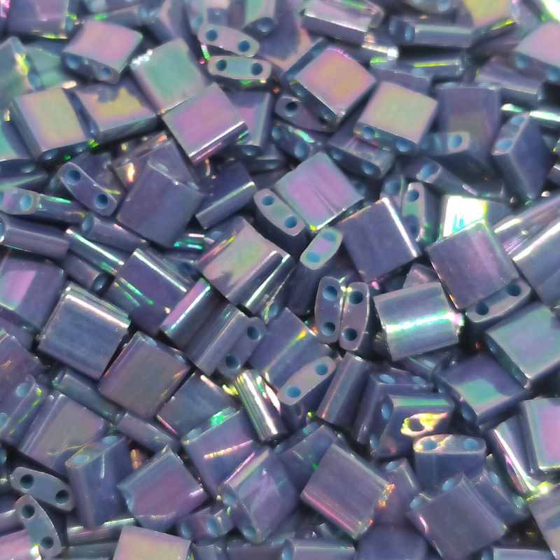 Miyuki Tila 5mm pack de 2 gr. - Op. Purple Gray Rainbow Luster - - Crystaldreams Abalorios