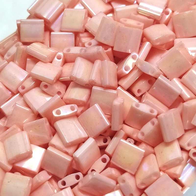 Miyuki Tila 5mm pack de 2 gr. - Semi-Matte Opaque Salmon - - Crystaldreams Abalorios