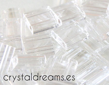 Miyuki Tila 5x5mm pack de 2 gr. - Color: Crystal - - Crystaldreams Abalorios