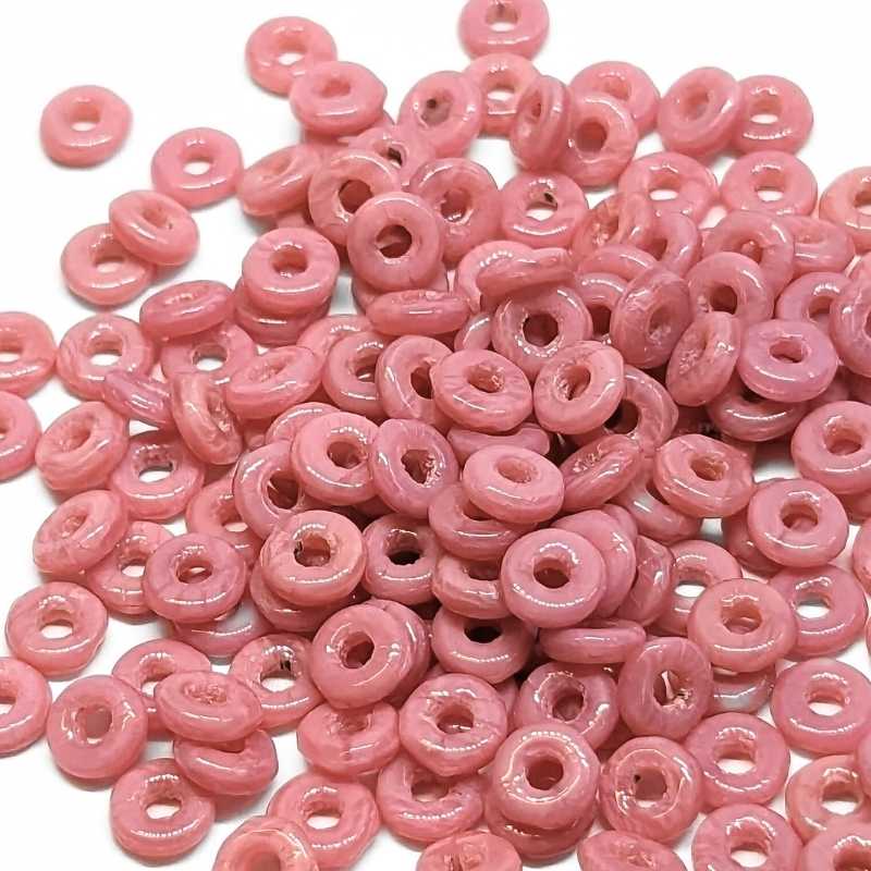O-Beads - paquete de 1gr. - Color: Coral Pink - - Crystaldreams Abalorios