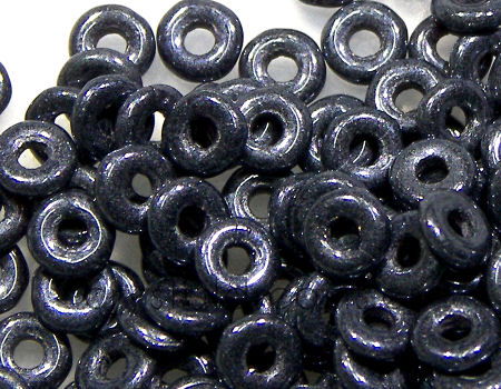 O-Beads - paquete de 1gr. - Color: Jet Hematite - - Crystaldreams Abalorios