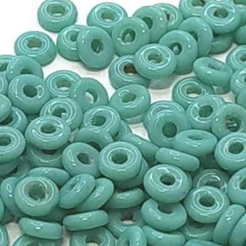 O-Beads - paquete de 1gr. - Color: Opaque Turquoise - - Crystaldreams Abalorios